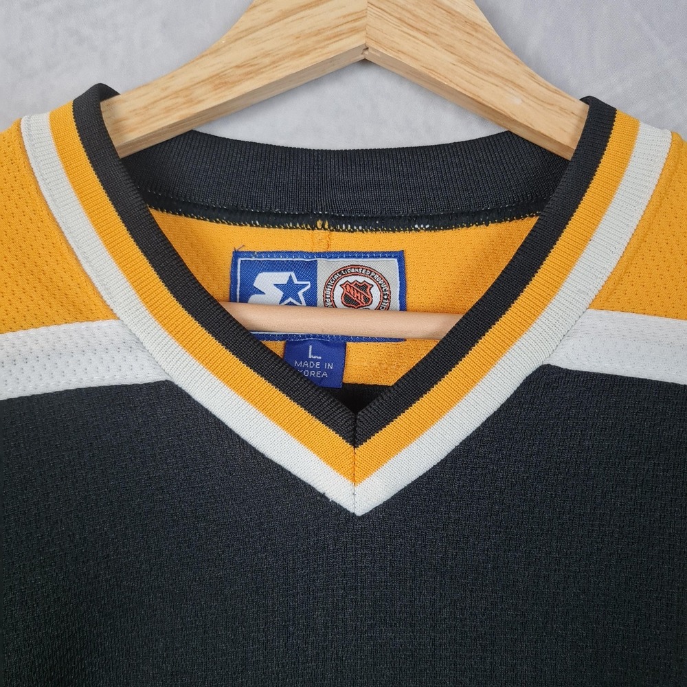 Vintage Boston Bruins Jersey Mens Large Black NHL Hockey Starter Alternate Bear - Picture 2 of 16